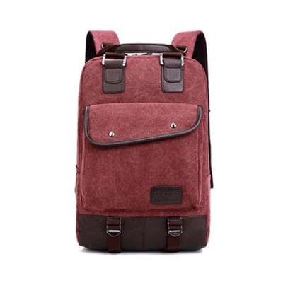 OEM orders are welcome, high quality fashionable casual rucksack canvas laptop backpack