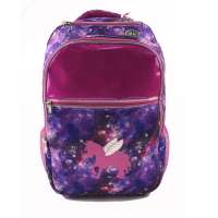 2021 fashion unicorn purple galaxy fully printing school premium girls shining backpack