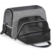 Wholesale factory custom breathable mesh carry pet travel bag for dog and cat