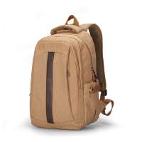 Canvas material+good lining waterproof laptop school backpack bag